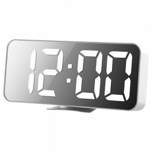 Часы-термометр ИКЕА НОЛЛНИНГ будильник белый 18x8 см IKEA