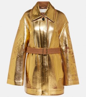 Куртка vendals из смесовой шерсти с эффектом металлик , золото Dries Van Noten