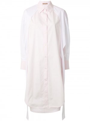 Платье-рубашка Dolin со вставками Nehera. Цвет: розовый
