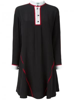 Расклешенное короткое платье Kenzo. Цвет: чёрный