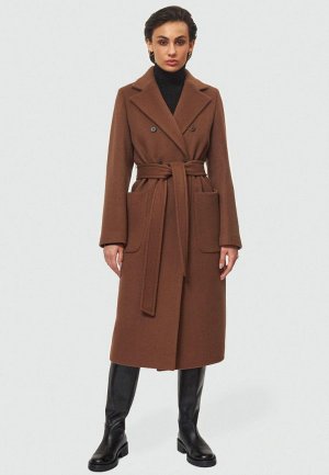Пальто Charuel STRAIGHT FIT WOOL COAT. Цвет: коричневый