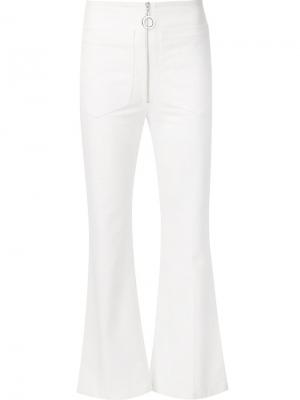 Расклешенные джинсы Edun. Цвет: белый