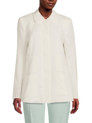Куртка-рубашка из смесового шелка Mulberry , цвет Ecru Akris