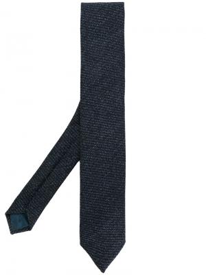 Вельветовый галстук Dell'oglio. Цвет: синий