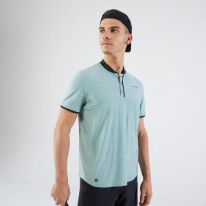 Artengo Dry мужская теннисная рубашка с коротким рукавом серовато-зеленого цвета
