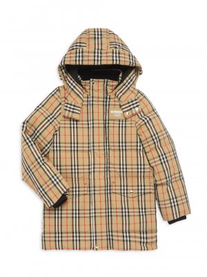 Клетчатое пальто Aubin для малышей и Burberry