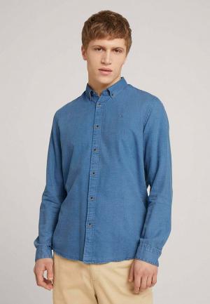 Рубашка джинсовая Tom Tailor Denim. Цвет: голубой