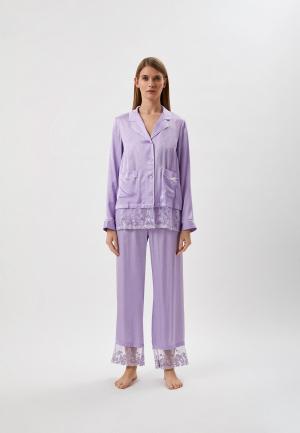 Пижама Twinset Milano U&B. Цвет: фиолетовый
