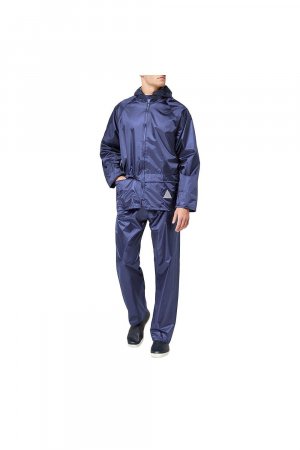 Тяжелый водонепроницаемый дождевик (куртка и брючный костюм) , синий Result