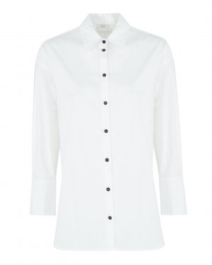 Хлопковая блуза Peserico EASY. Цвет: белый