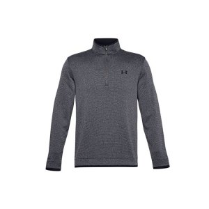 Пуловер на молнии 1/2, спортивная куртка с воротником-стойкой, мужские куртки, черные 1359971-002 Under Armour