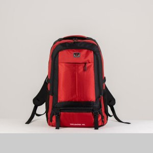 Рюкзак туристический, 40 л, отдел на молнии, 2 наружных кармана, цвет чёрный/красный No brand. Цвет: черный, красный