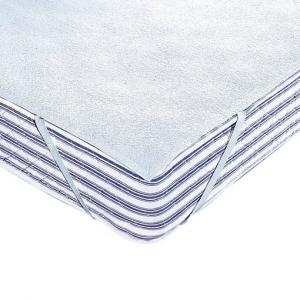 Чехол защитный для матраса махровой ткани 250 г/м² с непромокаемым полиуретановым покрытием REVERIE. Цвет: белый