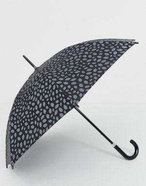 Зонт с принтом губ Kensington-Черный Lulu Guinness