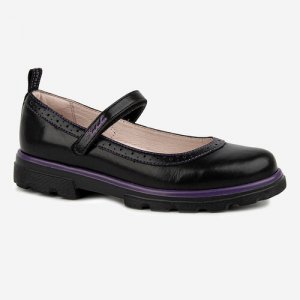 Туфли , размер 35, черный Kapika. Цвет: черный/черный-фиолетовый
