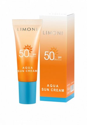 Крем солнцезащитный Limoni SPF 50+РА++++ Aqua Sun Cream 25 мл. Цвет: белый