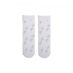 Носки для девочек котофей 07842324-42 размер 12 цвет белый. Цвет: белый