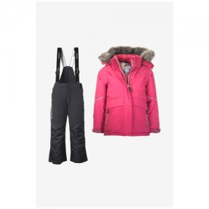 Утепленный комплект куртка и поукомбинезон Saima/Kinos 90731199 Серый 140 Kuoma. Цвет: серый