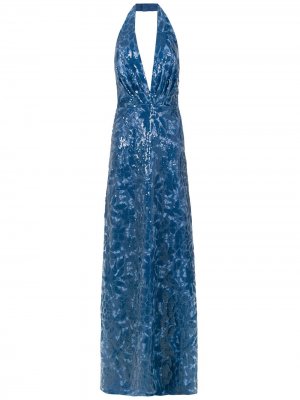 Sequin long dress Tufi Duek. Цвет: синий