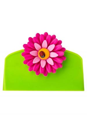 Подставка для салфеток Flower Power VIGAR. Цвет: зеленый (зеленый, розовый)