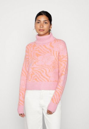 Вязаный свитер INTARSIA ROLL NECK PULLOVER , цвет pink Cotton On