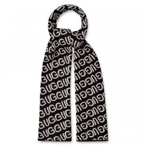 M Ugg Logo Knit Scarf. Цвет: чёрный