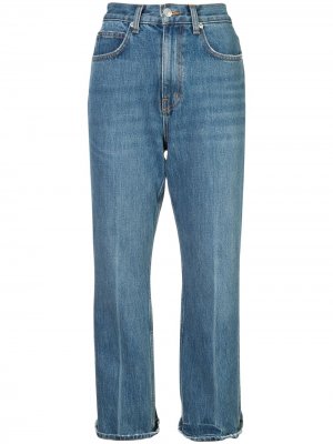 Укороченные расклешенные джинсы PSWL Proenza Schouler. Цвет: синий