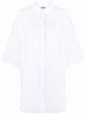 Поплиновая рубашка оверсайз Kristensen Du Nord. Цвет: белый