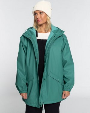 Куртка BILLABONG Raindrops Gmw0. Цвет: зеленый