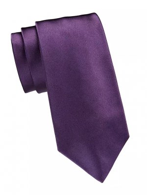 Однотонный шелковый галстук , фиолетовый Ralph Lauren Purple Label