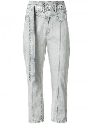 Укороченные джинсы с завышенной талией Haculla