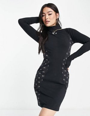 Черное облегающее платье Air Nike