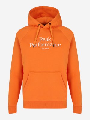 Худи мужская Original, Оранжевый Peak Performance. Цвет: оранжевый