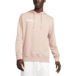 Kangaroo Pocket Logo Print Hoodie Pullover Long Sleeve Sweatshirt Men Tops Pink DN1317-609 Nike
