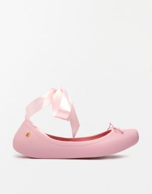Розовые балетки Melissa. Цвет: baby pink