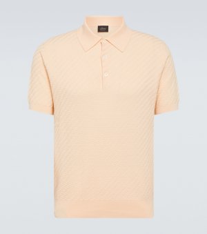 Рубашка-поло из хлопка, шелка и кашемира , белый Brioni