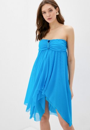 Платье пляжное Charmante. Цвет: голубой