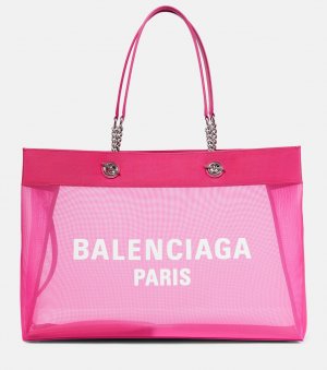 Большая сетчатая сумка-тоут Duty Free , розовый Balenciaga