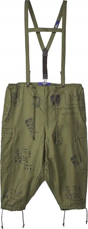 Брюки Jean-Michel Basquiat Print Pants Green, зеленый Junya Watanabe