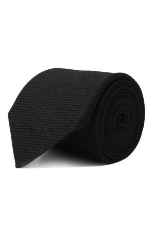 Шелковый галстук Corneliani. Цвет: чёрный