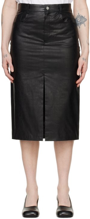 Черная юбка-миди с 5 карманами Kassl Editions
