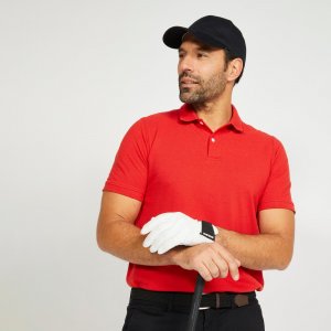Рубашка-поло для гольфа с короткими рукавами Decathlon, красный INESIS