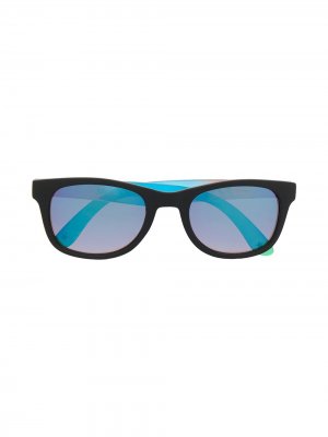 Солнцезащитные очки в квадратной оправе Molo. Цвет: черный