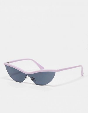 Эксклюзивные фестивальные солнцезащитные очки x ASOS сиреневого цвета с контрастным верхом Jeepers Peepers
