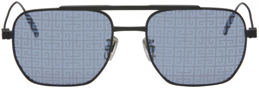 Черные солнцезащитные очки-авиаторы Speed Givenchy