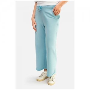 Широкие женские брюки-кюлоты, летние брюки больших размеров Margittes. Цвет: голубой