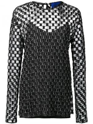 Прозрачная сетчатая блузка Sharon Wauchob. Цвет: чёрный