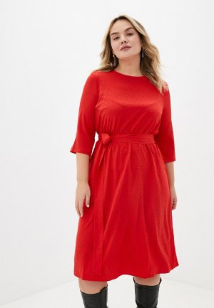Платье Lacy. Цвет: красный