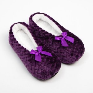 Носки тапочки MINAKU. Цвет: фиолетовый