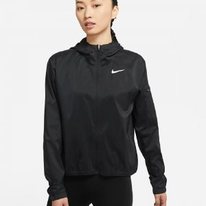 Беговая куртка Impossibly Light Women's Hooded Running, черный/белый Nike. Цвет: черный